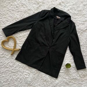 H&M Black Striped Women's Blazer